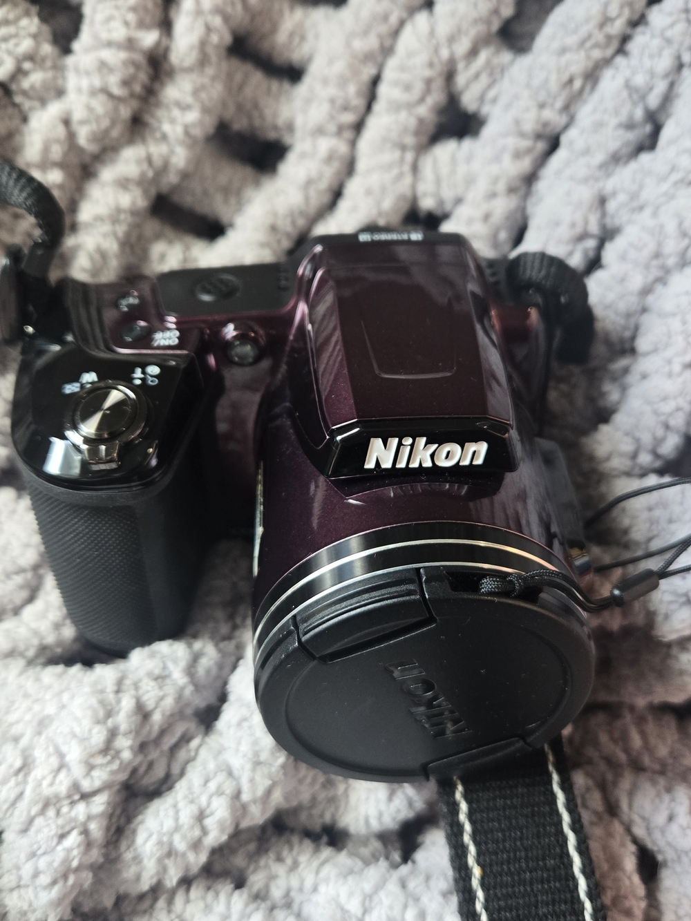 Nikon Purple Bridge Camera with Built-In Lens